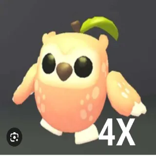 4x Peaches Owl