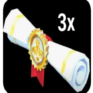 3x Pet Certificate