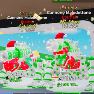 Christmas cannon