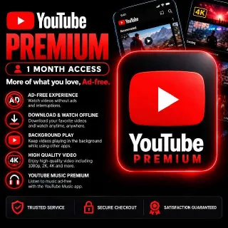 Youtube 1 Month Premium Individual Subscription