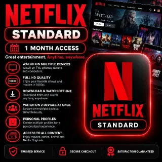 Netflix 1 Month Standard Premium Subscription