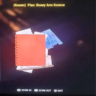 Boney Arm Sconce Plan