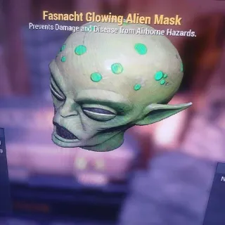 Glowing Alien Mask