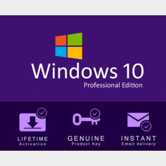 WINDOWS 10 PRO 32/64 BIT WIN 10 GENUINE LICENSE ORIGINAL ...