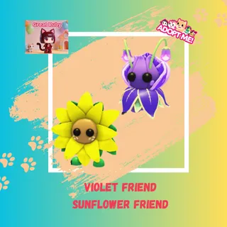 VIOLET FRIEND + SUNFLOWER FRIEND