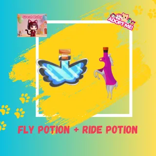 1X FLY & 1X RIDE POTION