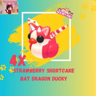 4x STRAWBERRY SHORTCAKE BAT DRAGON DUCKY