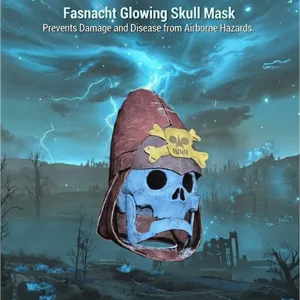 glowing skull mask