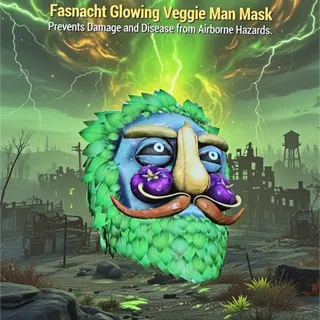 glowing veggie man mask