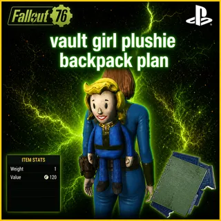 Vault girl plushie back