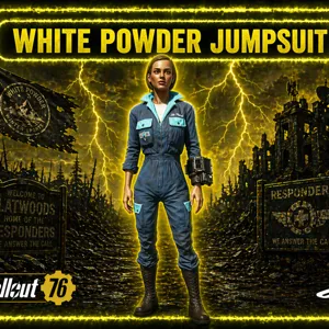 white powder jumpsuit