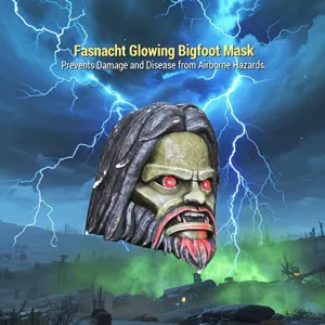 glowing Bigfoot mask