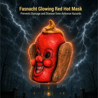 glowing red hot mask