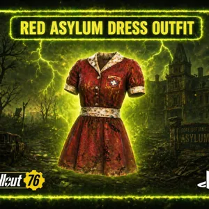 red asylum dress