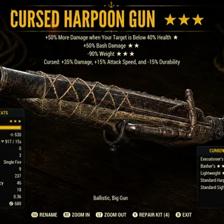 cursed harpoon gun