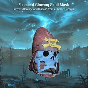 glowing skull mask
