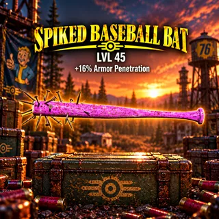 pink spiked baseball bat