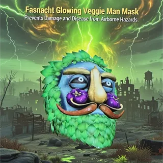glowing veggie man mask