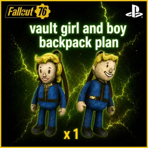 Vault girl and boy plush