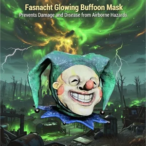 glowing buffoon mask