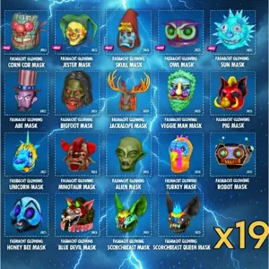All 19 Old Glowing masks