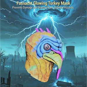glowing turkey mask
