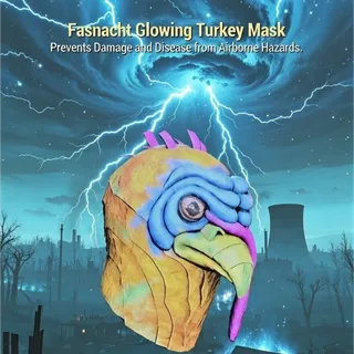 glowing turkey mask