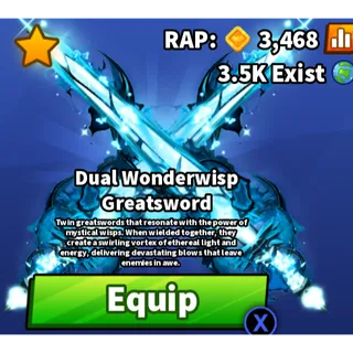 Blade Ball - Dual Wonderwisp GSword
