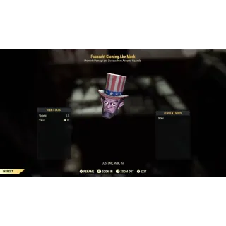 Fasnacht Glowing Abe Mask  XBOX