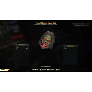 Fasnacht Glowing Bigfoot Mask  XBOX