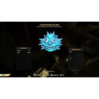 Fasnacht Glowing Sun Mask  XBOX