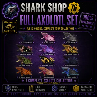 Full 12 Axolotl Set Collection XBOX