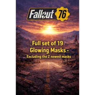 Set of all 19 Fasnacht Glowing Masks  XBOX