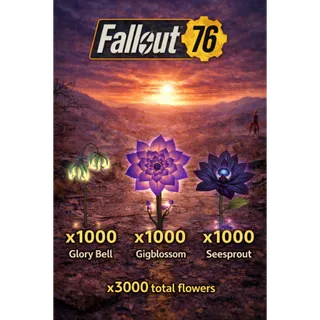 Black Eyed Susan Ingredients x1000 Gigablossom, Seasprout and Glory Bell Flower Bundle XBOX