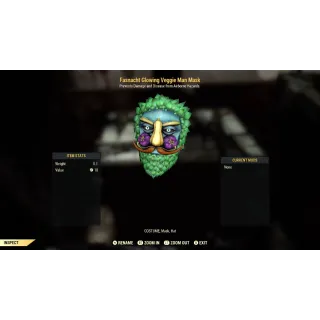 Fasnacht Glowing Veggie Man Mask  XBOX