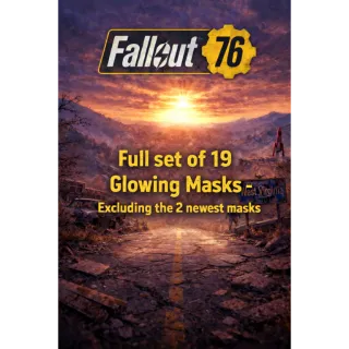 Set of all 19 Fasnacht Glowing Masks  XBOX