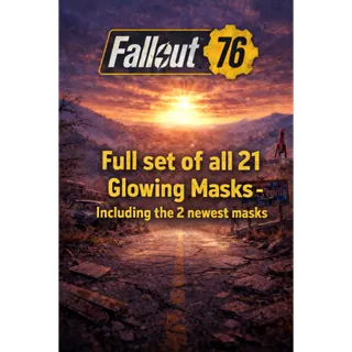  *NEW* Full Set of all 21 Fasnacht Glowing Masks  XBOX