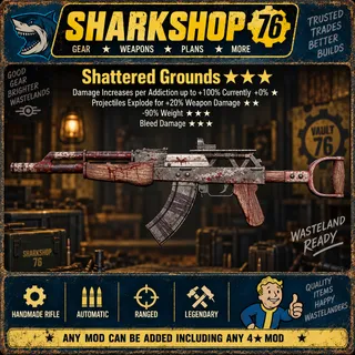 Weapon - Shattered Grounds Handmade *Bleed Damage* XBOX