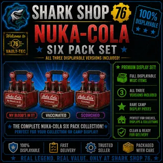 Misc - Nuka-Cola Six Pack Set *Displayable* XBOX