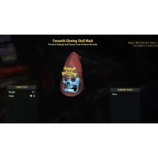 Fasnacht Glowing Skull Mask  XBOX