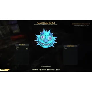 Fasnacht Glowing Sun Mask  XBOX