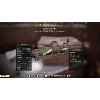 Weapon - Fluted Cursed Broadsider *Extra Damage* XBOX