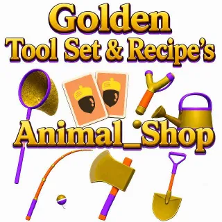 Golden Tool Set & Recipe's Set