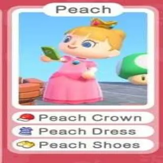 Princess Peach Set/15 Royal Crowns 4.5m Bells
