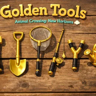 ACNH Golden Tool Set X1