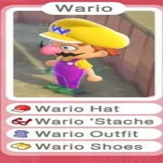 Wario Set Bundle / 15 Royal Crowns = 4.5m Bells