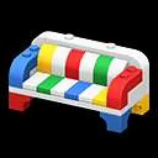 Lego Modern Sofa (White/Colorful)