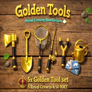 ACNH Golden Tool SET x5