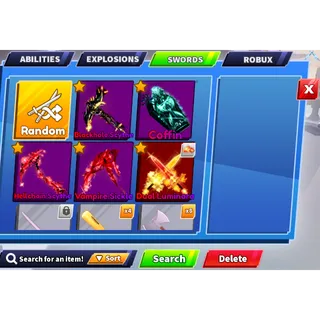 Blade ball inventory 40 items