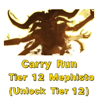 Diablo IV S13 Lord of Hatred Tier 12 Mephisto Carry Run